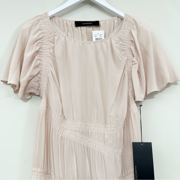 Thakoon Silk Nude Ruched Dress - Picture 2 of 13